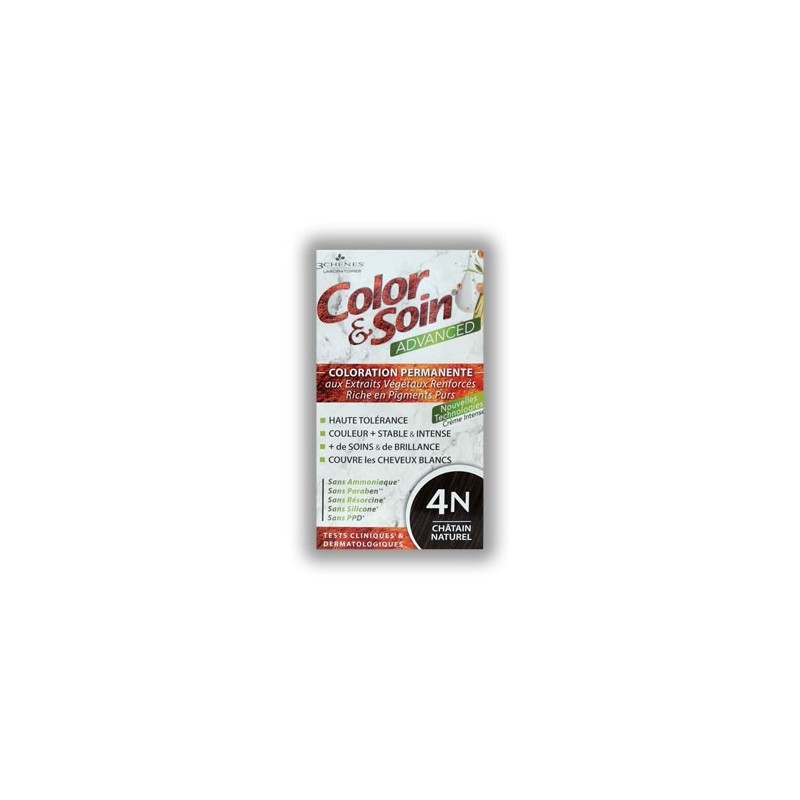 COLORATION ADVANCED 4N CHATAIN NATUREL 130ML COLOR & SOIN