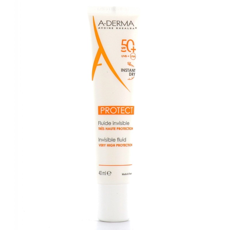 ADERMA PROTECT FLUIDE INVISIBLE 50+ 40ML
