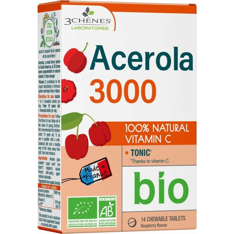 Acérola 3000 mg 3 chènes