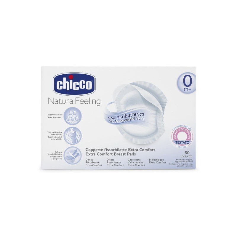 CHICCO COUSSINETS D'ALLAITEMENT ANTI BAC ABSORBA 30 PIECES