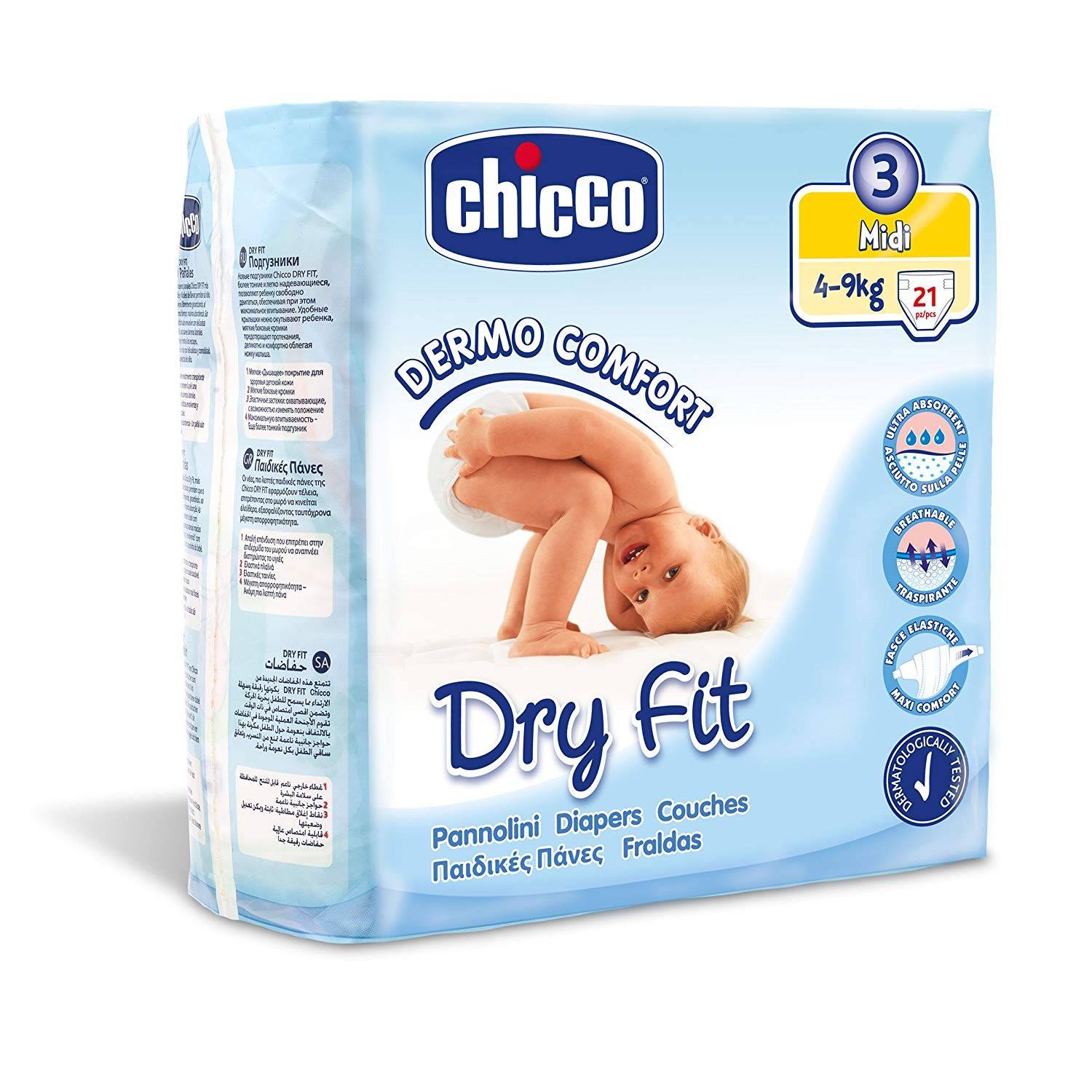 Chicco Couche Midi 4 9kg 22 Pcs Paraclic